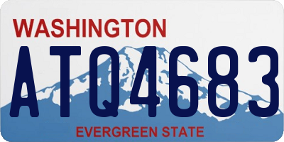 WA license plate ATQ4683