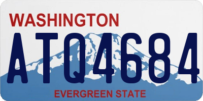 WA license plate ATQ4684