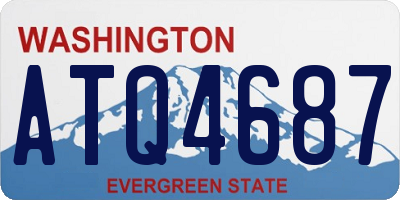 WA license plate ATQ4687