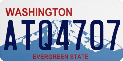 WA license plate ATQ4707