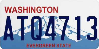 WA license plate ATQ4713