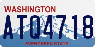 WA license plate ATQ4718