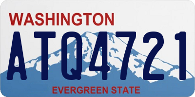 WA license plate ATQ4721