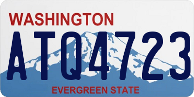 WA license plate ATQ4723