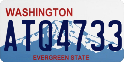 WA license plate ATQ4733