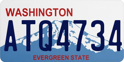 WA license plate ATQ4734