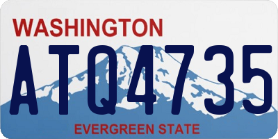 WA license plate ATQ4735