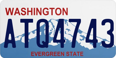 WA license plate ATQ4743