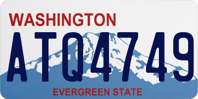 WA license plate ATQ4749