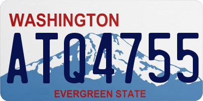 WA license plate ATQ4755
