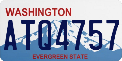 WA license plate ATQ4757