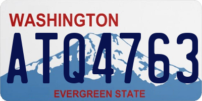 WA license plate ATQ4763