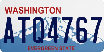 WA license plate ATQ4767