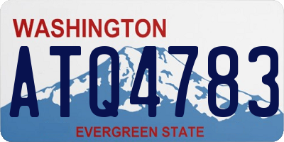 WA license plate ATQ4783