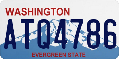 WA license plate ATQ4786