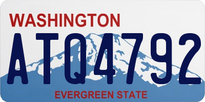 WA license plate ATQ4792