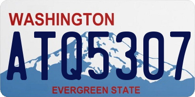 WA license plate ATQ5307