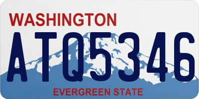 WA license plate ATQ5346