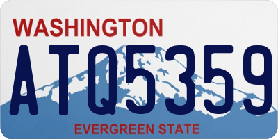 WA license plate ATQ5359