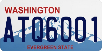 WA license plate ATQ6001