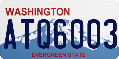 WA license plate ATQ6003