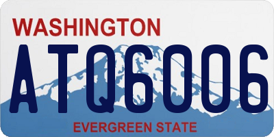 WA license plate ATQ6006