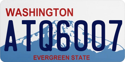 WA license plate ATQ6007