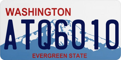WA license plate ATQ6010
