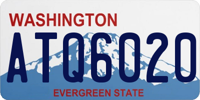 WA license plate ATQ6020