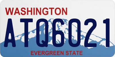 WA license plate ATQ6021