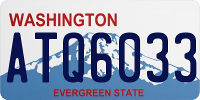 WA license plate ATQ6033