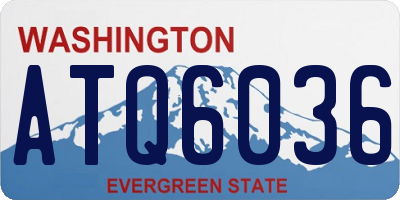 WA license plate ATQ6036