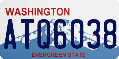 WA license plate ATQ6038