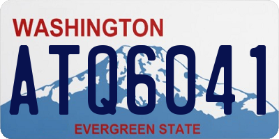 WA license plate ATQ6041