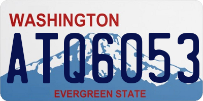 WA license plate ATQ6053