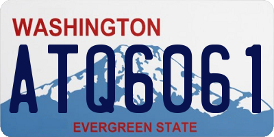 WA license plate ATQ6061
