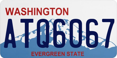 WA license plate ATQ6067