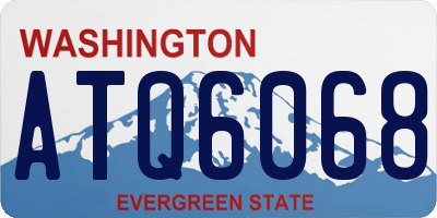 WA license plate ATQ6068