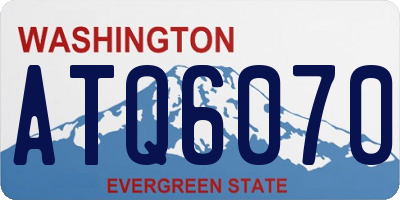 WA license plate ATQ6070