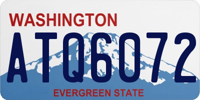 WA license plate ATQ6072