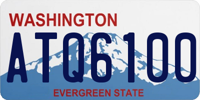 WA license plate ATQ6100