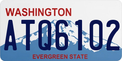 WA license plate ATQ6102