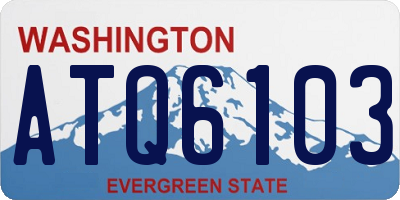 WA license plate ATQ6103