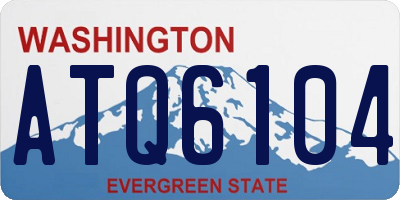 WA license plate ATQ6104