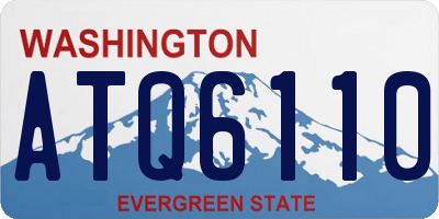 WA license plate ATQ6110