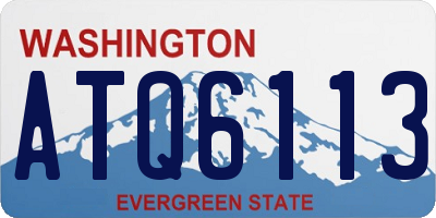 WA license plate ATQ6113