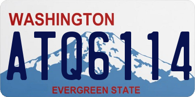 WA license plate ATQ6114