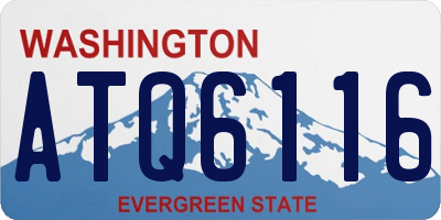 WA license plate ATQ6116
