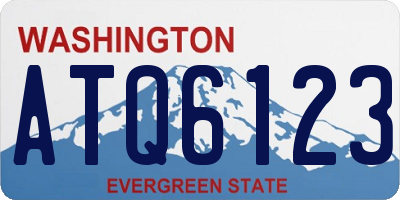WA license plate ATQ6123