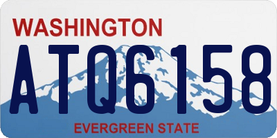 WA license plate ATQ6158